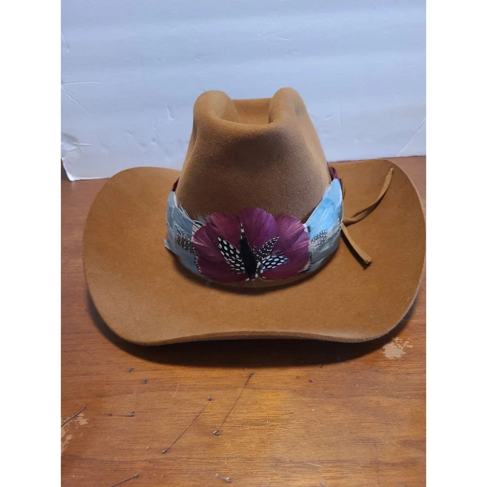 Pedigreed Registered Thoroughbred Velvet Like 10x Brown Cowboy Hat Size 7 1/8